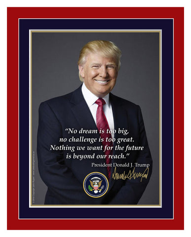 8"x10" Donald Trump Matted Quotation Print