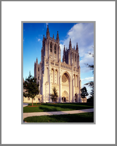 8"x 10" National Cathedral Day Matted Print