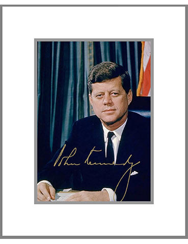 8"x 10" John F. Kennedy Matted Print