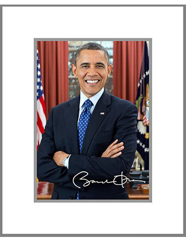 8"x10" Barack H. Obama Matted Print