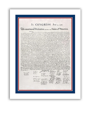 11"x 14" Declaration of Independence Print