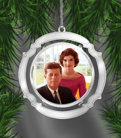 Holiday Ornament Jack and Jackie Kennedy