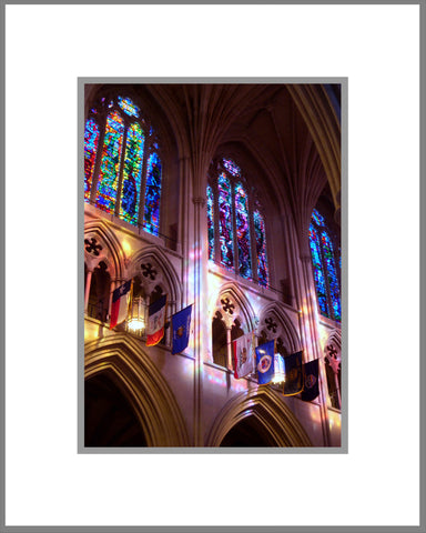 8"x 10" National Cathedral Interior Matted Print