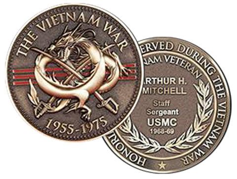 Vietnam Commemorative Coin with a Display Card